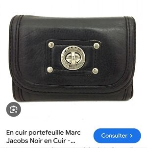 Marc By Marc Jacobs Black Leather Wallet